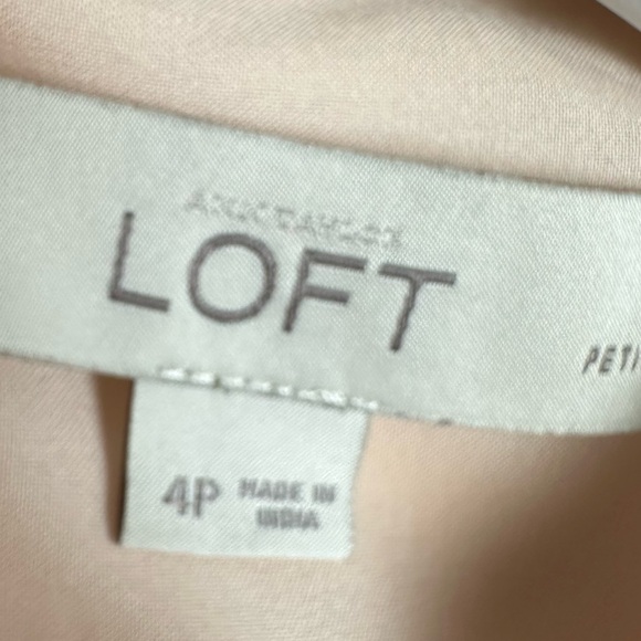 LOFT Preppy Peach sleeveless block shift dress size 4 petite - Picture 5 of 6